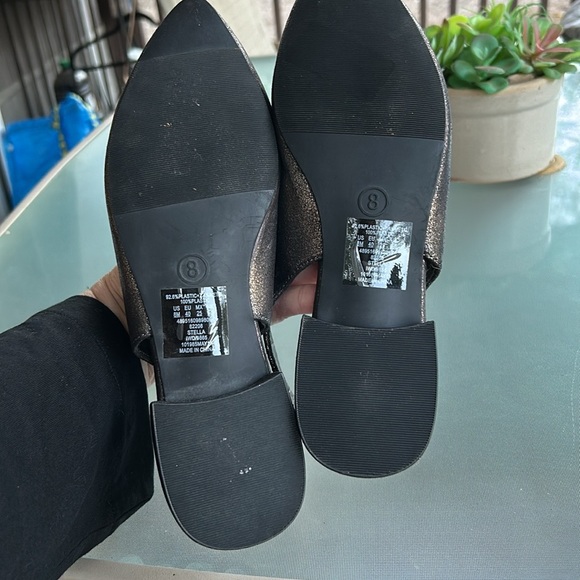 Dolcetta Women’s Stella Sling-Back Flat - Gray Size 6 Studded Metallic - Picture 7 of 7